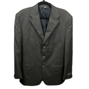 NWT Perry Ellis Charcoal Checkered Blazer